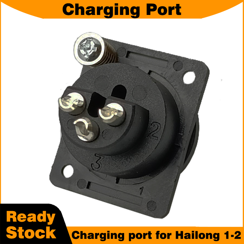 Electric Scooter Charger - Hailong 1-2 Batterijbox Accessoires 3-pins XLR-oplaadpoort