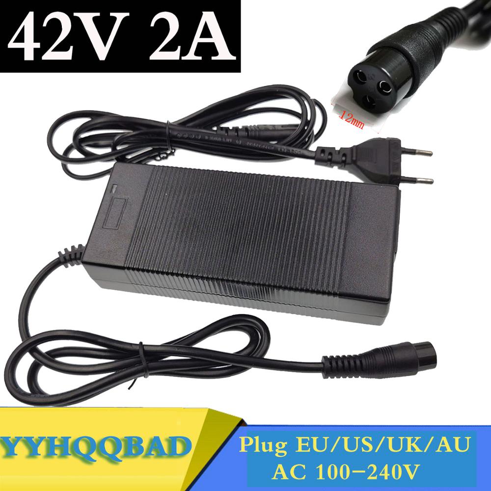 Electric Scooter Charger - 42V 2a Elektrische Fiets Lithium Acculader