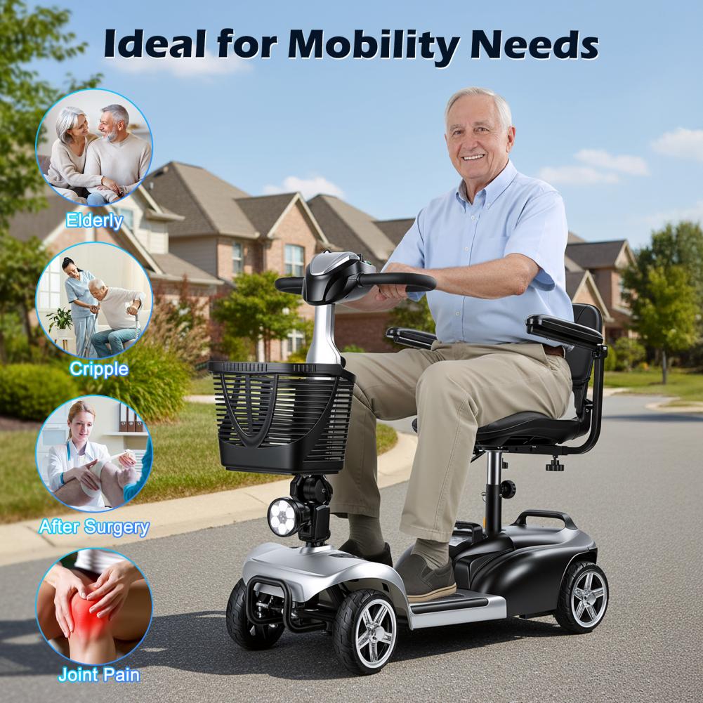 Mobiliteits scooter met LED-ve - Electric Scooter Charger recensie en prijs