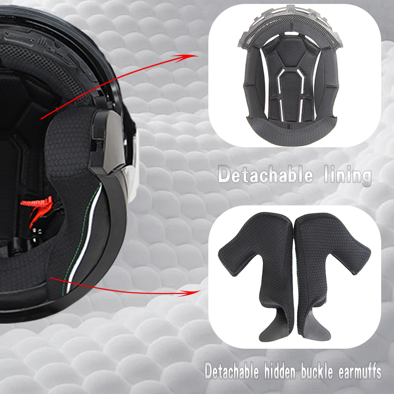 715 Motorfiets Open Face Helm  - Scooter Helmet Set recensie en prijs